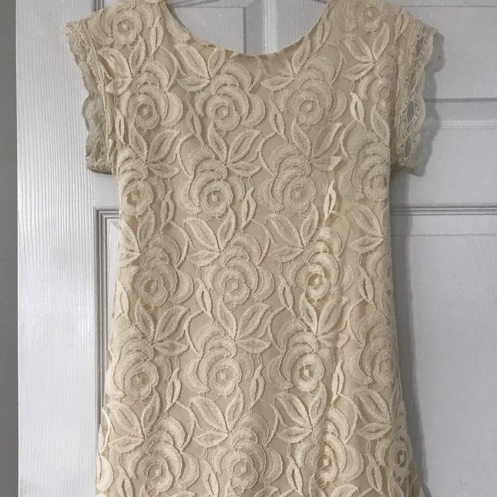 Ivory lace dress